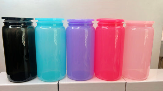 Set 5 Acrylic Cups Macarons 16oz