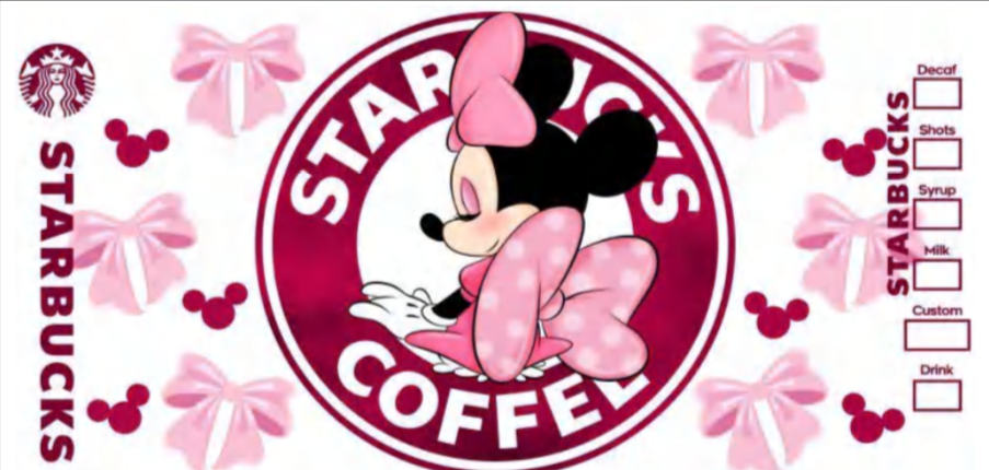 Mouse Pink coffee 16oz